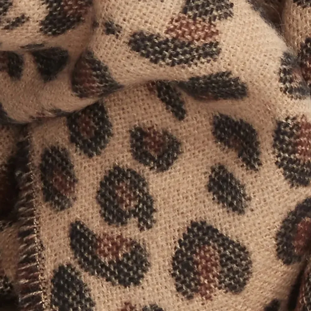 NWT BP. Leopard Camel Pattern Soft Blanket Infinity Scarf